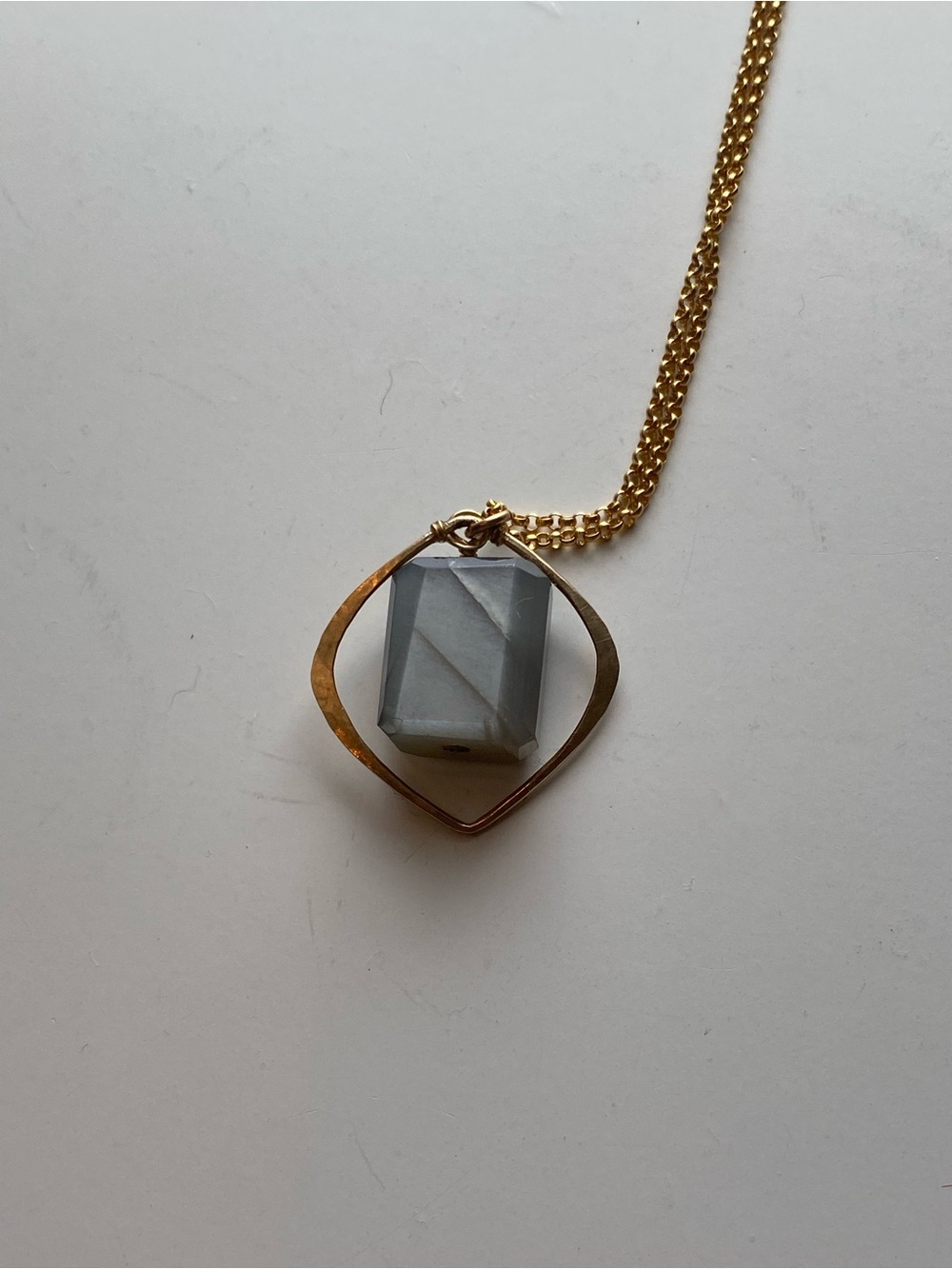 Judith Bright Gray Moonstone Necklace